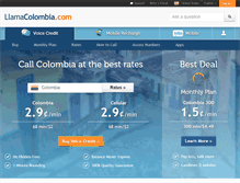 Tablet Screenshot of llamacolombia.com